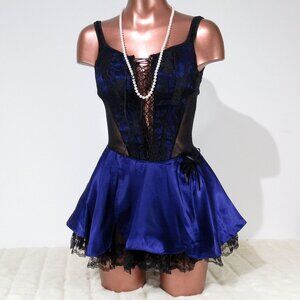 Vintage Escante Corset Serving Wench Lingerie Dress L